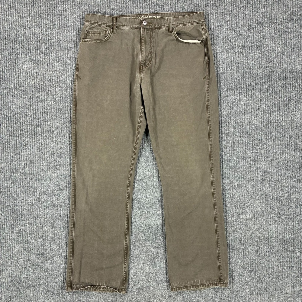 Dockers D3 Classic Fit Mens Jeans 36x32 Brown Casual Straight Leg Workwear